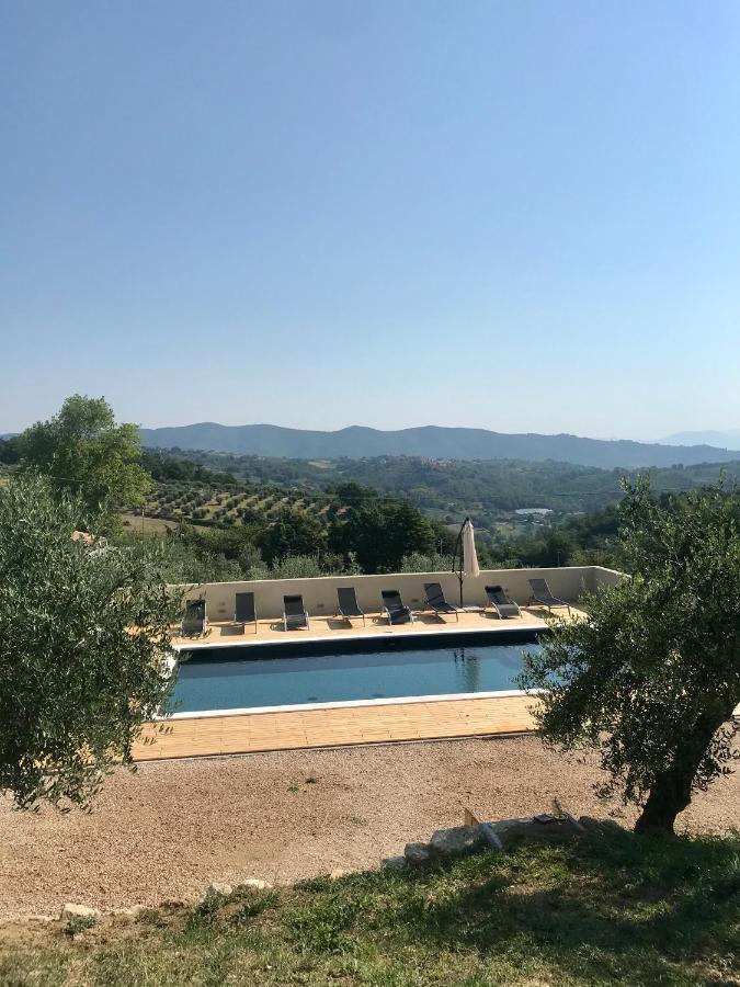 Agriturismo Sant'Angelo Holiday Farm Gualdo Cattaneo Bagian luar foto